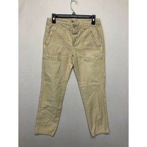 American Eagle Women Utility Pants Size 2 Beige Cotton Casual B229 -19